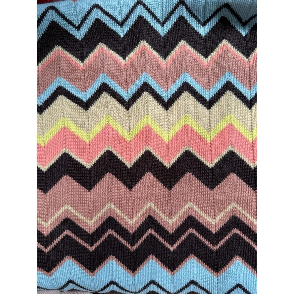 Missoni for Target Zigzag Infinity Scarf‎ Multicolor Chevorn Wool Blend Preppy